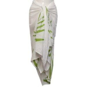 Womens Sarong Cotton Wrap, Handpainted Batik Wrapskirt Beach Pareo Beachwear-NEW